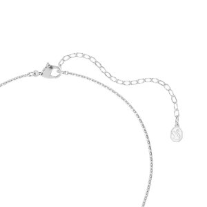 Ariana Grande x Swarovski Anhänger mit Kette 5755817 Rundschliff, Blume, Weiß, Rhodiniert