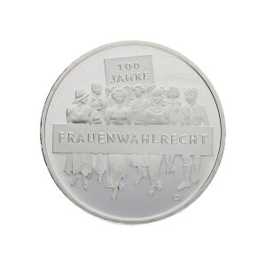 Silbermünze 20-Euro-Gedenkmünze "100 Jahre...