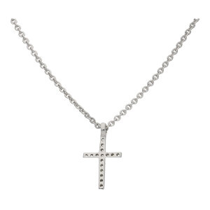 Damen Collier 925 Silber Kreuz JL16-05-0844 Rundanker...