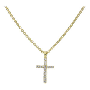 Kreuz Collier 925 Silber Damen JL16-05-0846 gold...