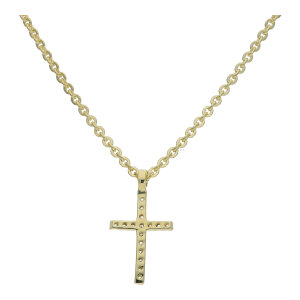 Kreuz Collier 925 Silber Damen JL16-05-0846 gold...