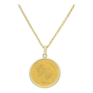 Goldmünzen Kettenanhänger 1 Dukaten Gold 986,...