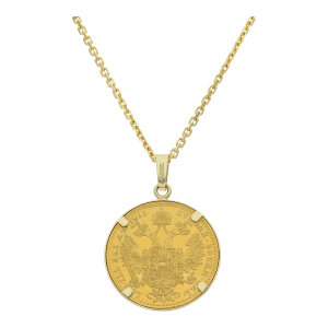Goldmünzen Kettenanhänger 1 Dukaten Gold 986,...