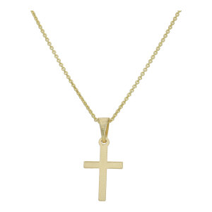 Bicolor Kreuz Kettenanhänger 925 Silber JL16-02-0865...