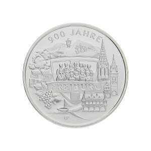 Silbermünze 18 Gramm "900 Jahre Freiburg"...