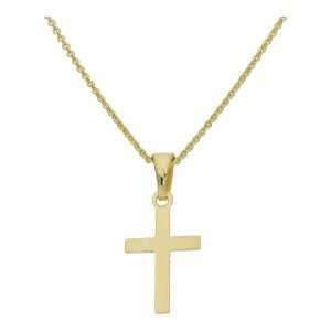 Kreuzanhänger Damen 925 Silber JL16-02-0869 gold...
