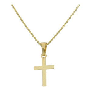 Kreuzanhänger Damen 925 Silber JL16-02-0870 gold...