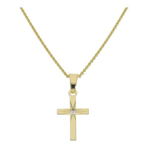 Kreuzanhänger Damenkette 925 Silber JL16-02-0872...