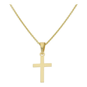 Damen Kreuzanhänger 925 Silber JL16-02-0873 gold...