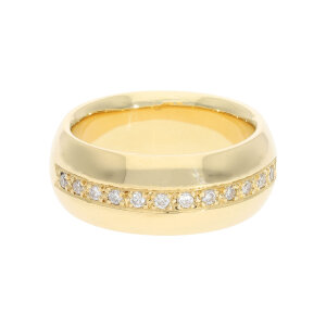 Damen Ring Gold 585 massiv 8 mm breit Second Hand...
