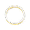 3-er Damenring 925 Silber JL16-07-0874 gold plattiert rhodiniert Zirkonia