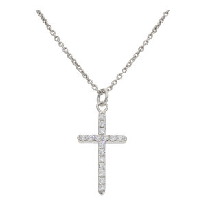 Kreuz Collier Damen 925 Silber JL16-05-0880 Zirkonia