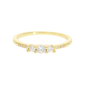 Damen Vorsteckring 925 Silber JL16-07-0881 gold plattiert...