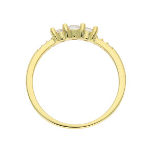 Damen Vorsteckring 925 Silber JL16-07-0881 gold plattiert...