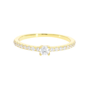 Vorsteck Damenring 925 Silber JL16-07-0882 gold plattiert...
