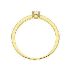 Vorsteck Damenring 925 Silber JL16-07-0882 gold plattiert...