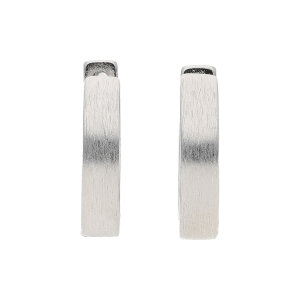 Unisex Creolen 925 Silber mattiert JL10-06-3922...