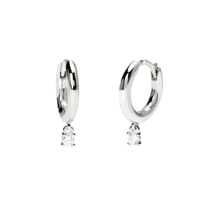 Mabina Creolen Silber 925 Labor Diamant 563895