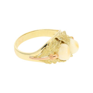 Trachtenring Gelbgold, Rotgold 585 mit Grandl Handarbeit...