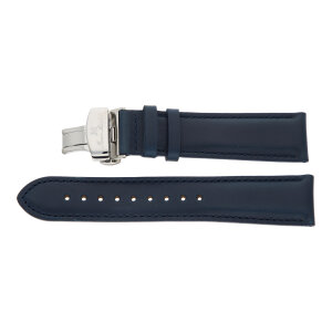 Uhrband Jean Marcel Leder Horween dunkelblau glatt mit...