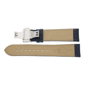 Uhrband Jean Marcel Leder Horween dunkelblau glatt mit...