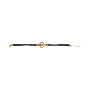 Armband Herren "Frog" Glamira Rotgold 750 Second Hand 125 Diamanten schwarz 25326293 getragen