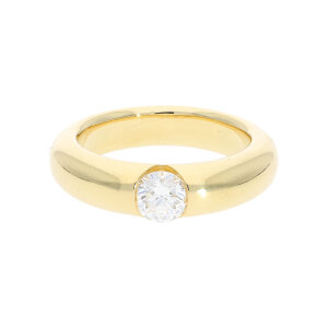 Diamantring massiv Gold 750 Brillant ca.0,63 Carat Second...