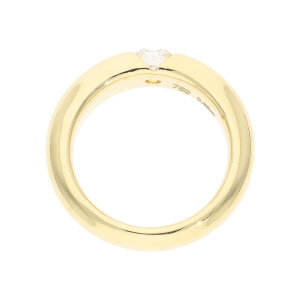 Diamantring massiv Gold 750 Brillant ca.0,63 Carat Second...