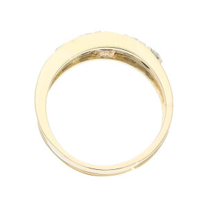 Diamantring 585 Gelb/Weißgold Brill. 0,87 Carat...