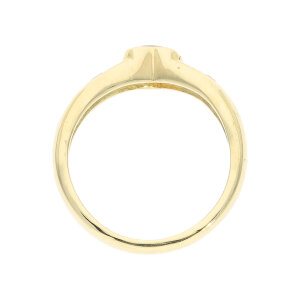 Herzring 750 Gelbgold Rubin & Diamanten 0,10 ct...