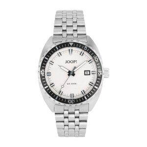 JOOP! Armbanduhr Herren Edelstahl, Weiß 2100490