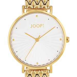 JOOP! Damenuhr 2100482 Edelstahl, Gold plattiert, Weiß