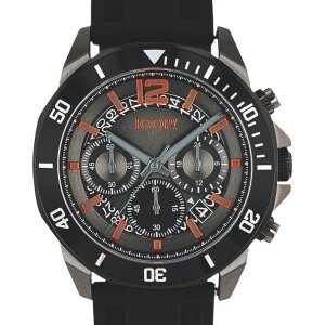 JOOP! Uhr Herren 2100489 Edelstahl, Silikon, Schwarz