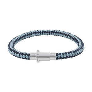JOOP! Armband Herren 2100990 Edelstahl, Nylon, Blau