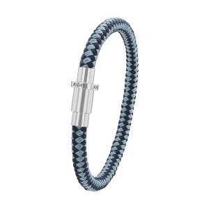 JOOP! Armband Herren 2100990 Edelstahl, Nylon, Blau