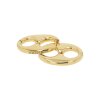 JOOP! Damen Creolen Edelstahl, Goldplattiert 2100828