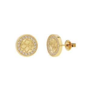 JOOP! Ohrstecker 2100963 Edelstahl, Gold plattiert, Zirkonia