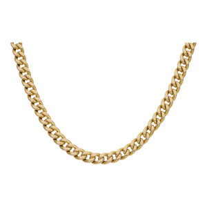 Goldkette 585 Panzer Halbmassiv Second Hand 25326311...