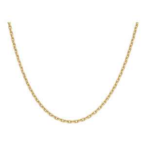 Goldkette FBM Anker Diamantiert massiv Gold 585 Second...