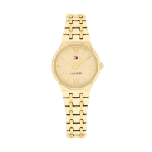 Tommy Hilfiger Uhr Damen 1782886 Edelstahl, Gold...