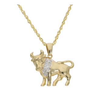 Sternzeichen Anhänger Stier Gold 585 Diamanten...