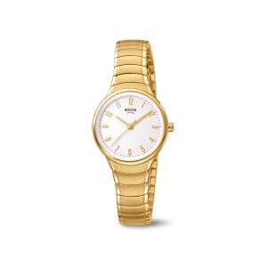 Boccia Uhr Damen Dress 3319-03 Titan, Gold plattiert,...