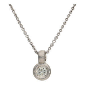 Ketten Anhänger Diamant Solitär 0,30 Carat...