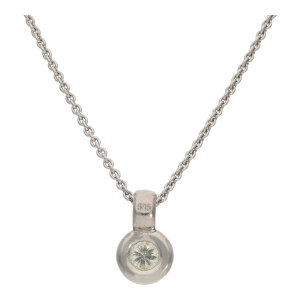 Ketten Anhänger Diamant Solitär 0,30 Carat...