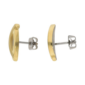 Boccia Ohrstecker 0591-05 Titan, Gold plattiert