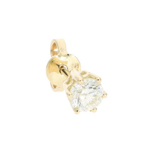 Ohrstecker Brillant 0,38 Carat einzel Gold 585 Second...