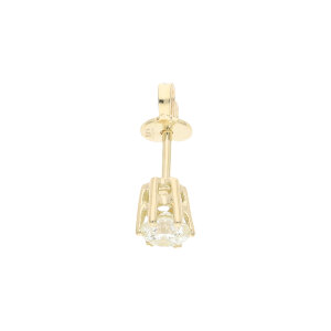 Ohrstecker Brillant 0,38 Carat einzel Gold 585 Second...