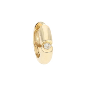 Einzel Creole Diamant Gold 585 Second Hand 25326327...