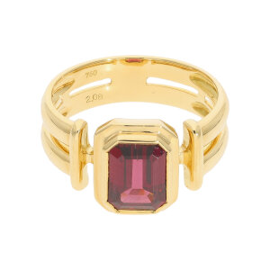 Goldring 750 Rosa Turmalin ca.2 Carat Second Hand...