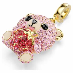 Swarovski Idyllia Charm gold plattiert 5738357 Rosa Teddy...